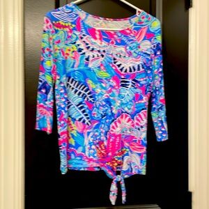 XS Lily Pulitzer tie bottom top